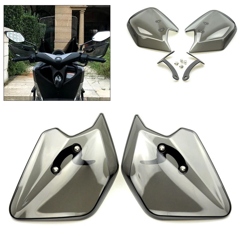 

A Pair Motorcycle Hand Protector Modification Accessories Windproof Simple Installation for Yamaha XMAX300 NMAX155 Honda PCX150