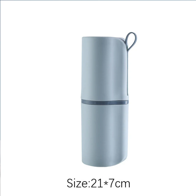 

Portable Toothbrush Holder Box Plastic Multifunctional Travel Organizer Case Household Washing Bathroom Toothbrushing Cup Set