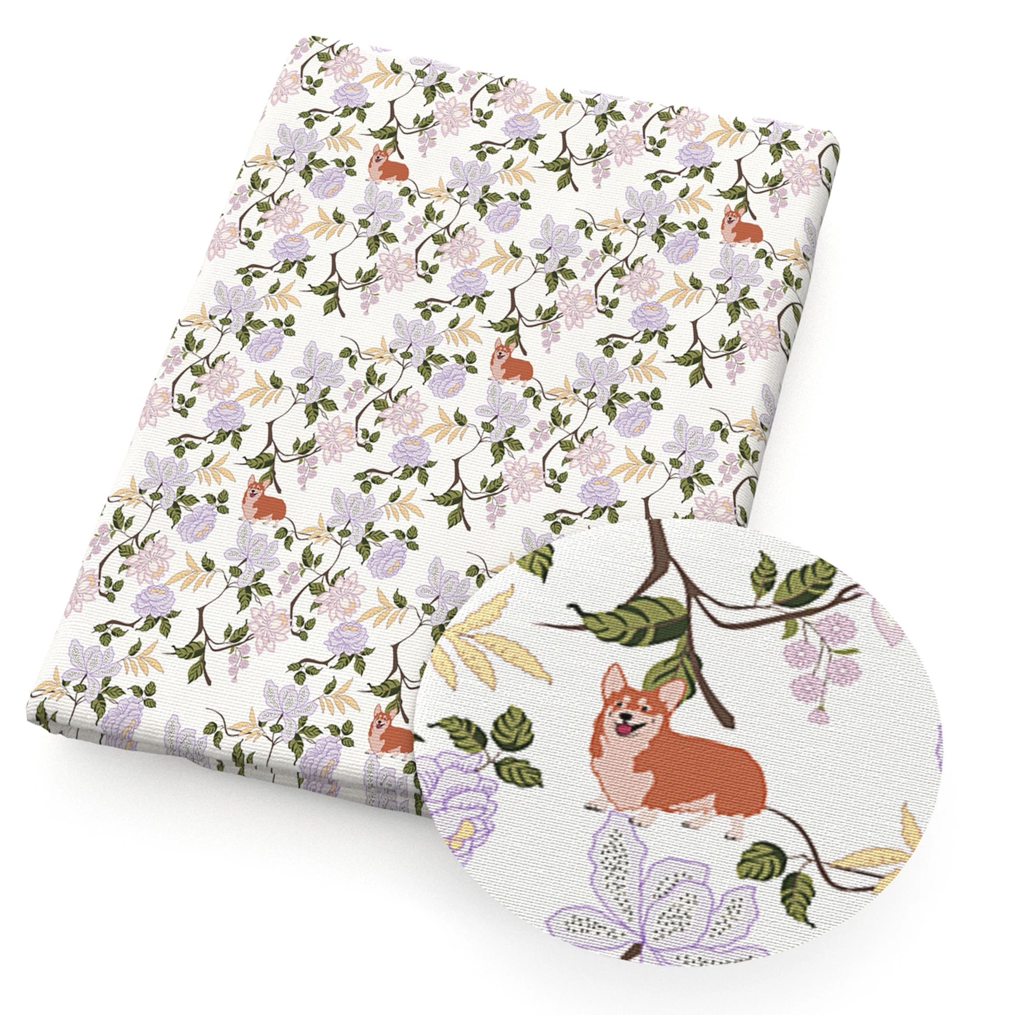 Собаки полиэстер хлопок Материал Ткань животных лоскутное шитье детская ткань