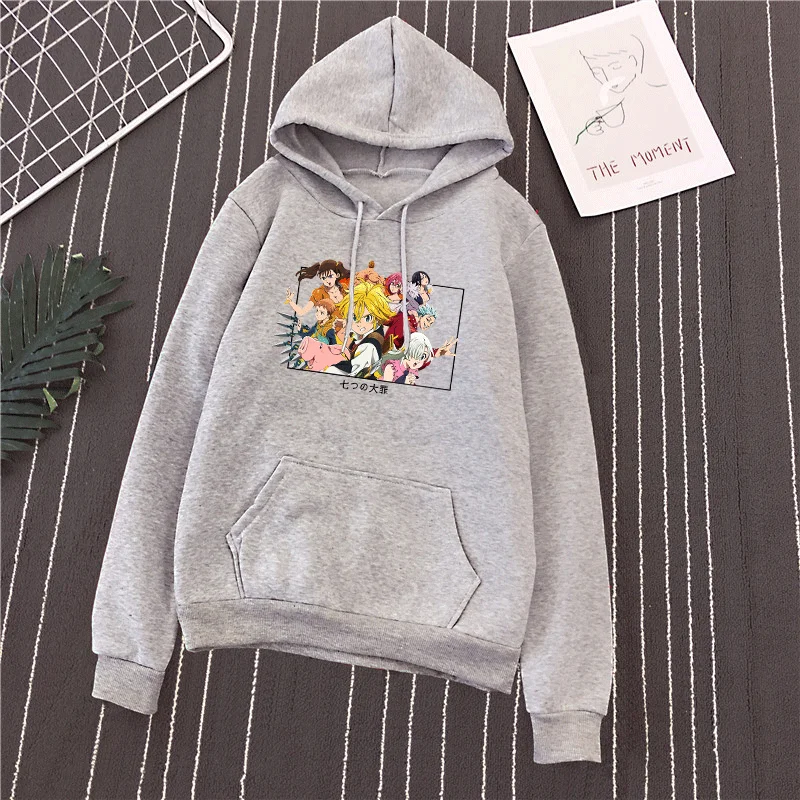 

The Seven Deadly Sins Men Female Hoodie Autumn Casual Sweatshirt Tops women Korea Fashion Institute Youth Hoodie Unisex pullover