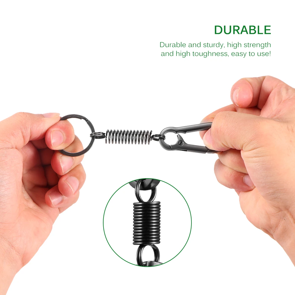 Heavy Duty Carabiner Spring Snap Hook EDC Safety Buckle for Climbing Sport Yoga Hammock Swing Keychains Holds Up | Спорт и