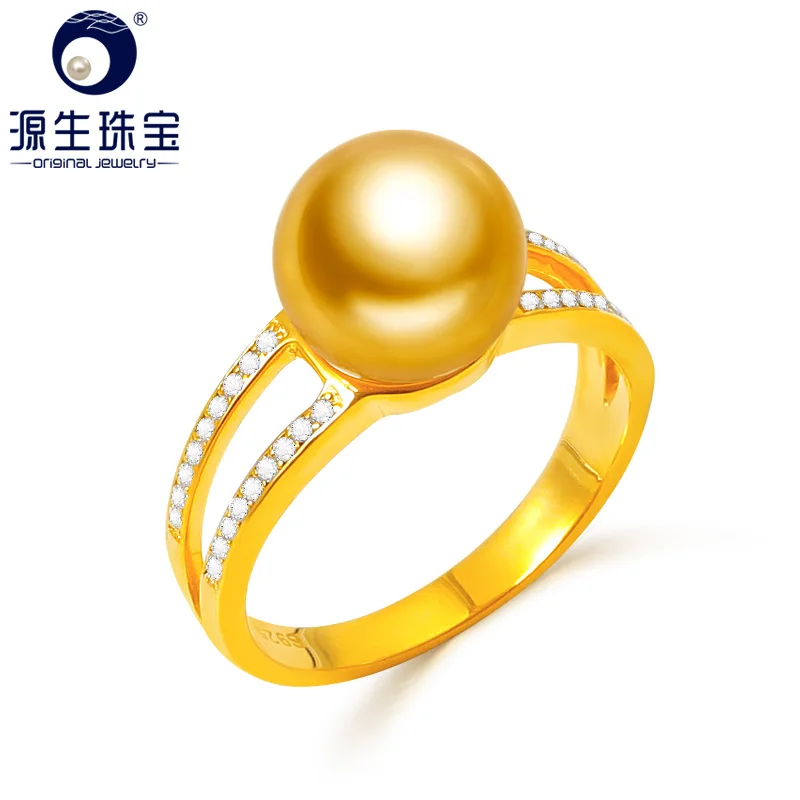 YS модный дизайн кольцо из стерлингового серебра 925 пробы 9 10 мм натуральное золото