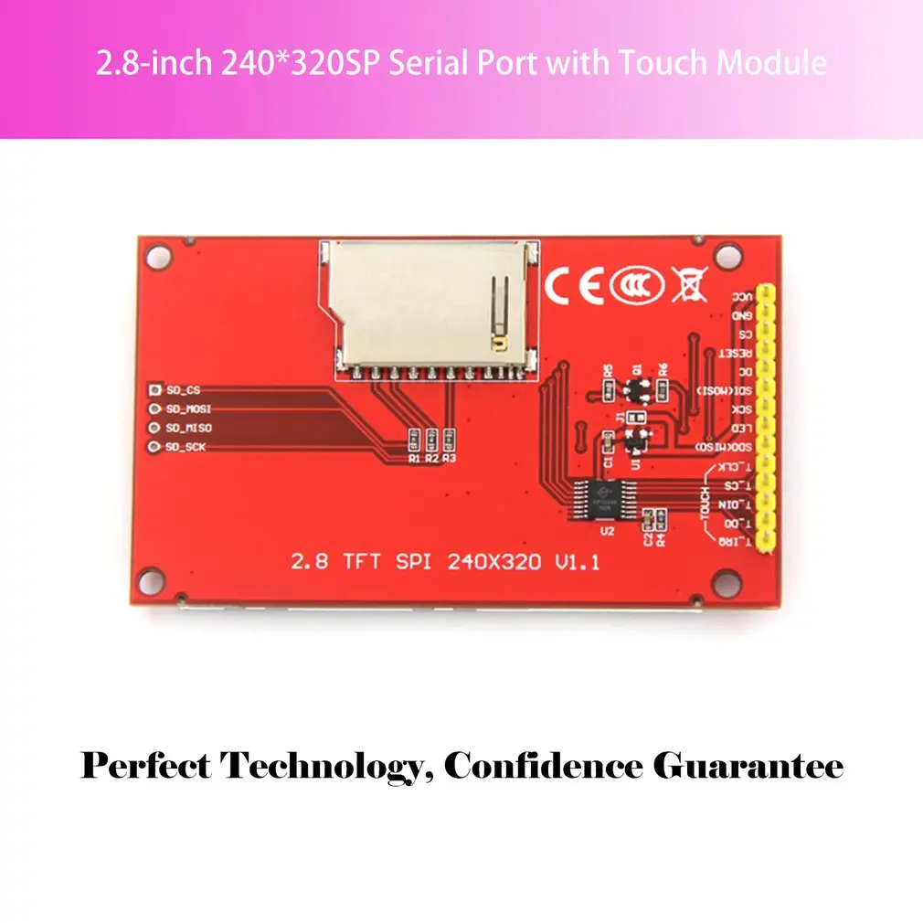 2 8 дюймовый TFT SPI последовательный ЖК разрешение 320*240 дисплей модуль с сенсорным