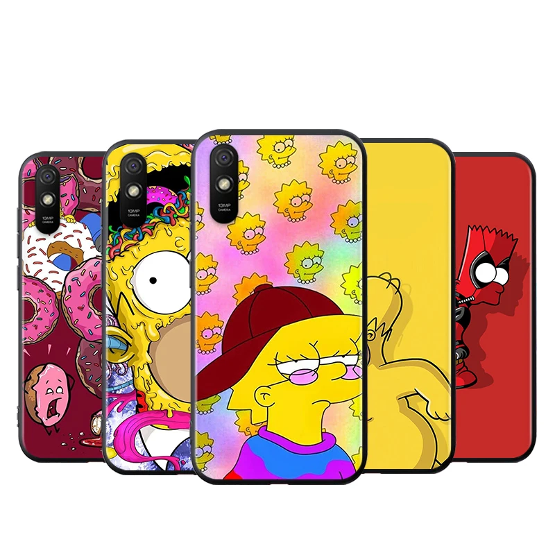 

For Xiaomi Redmi 9i 9T 9A 9C 9 8A 8 GO 7 7A S2 Y2 6 6A 5 5A 4X Prime Pro Plus Sim Fashion psons Black Soft Phone Case