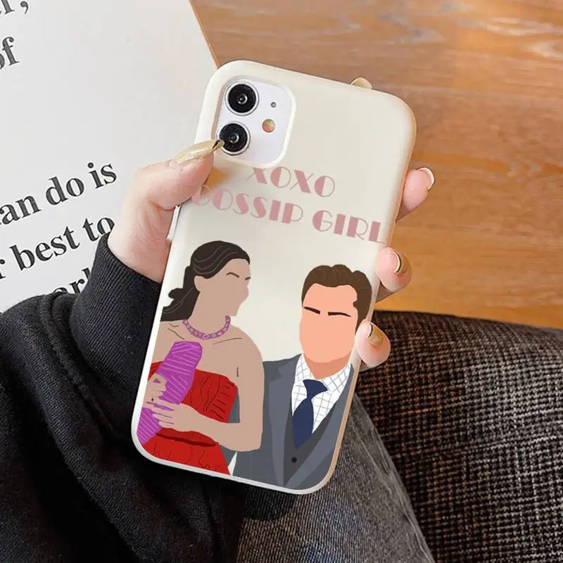 Мягкий однотонный чехол со Сплетницей девушкой любовью лучшими друзьями для