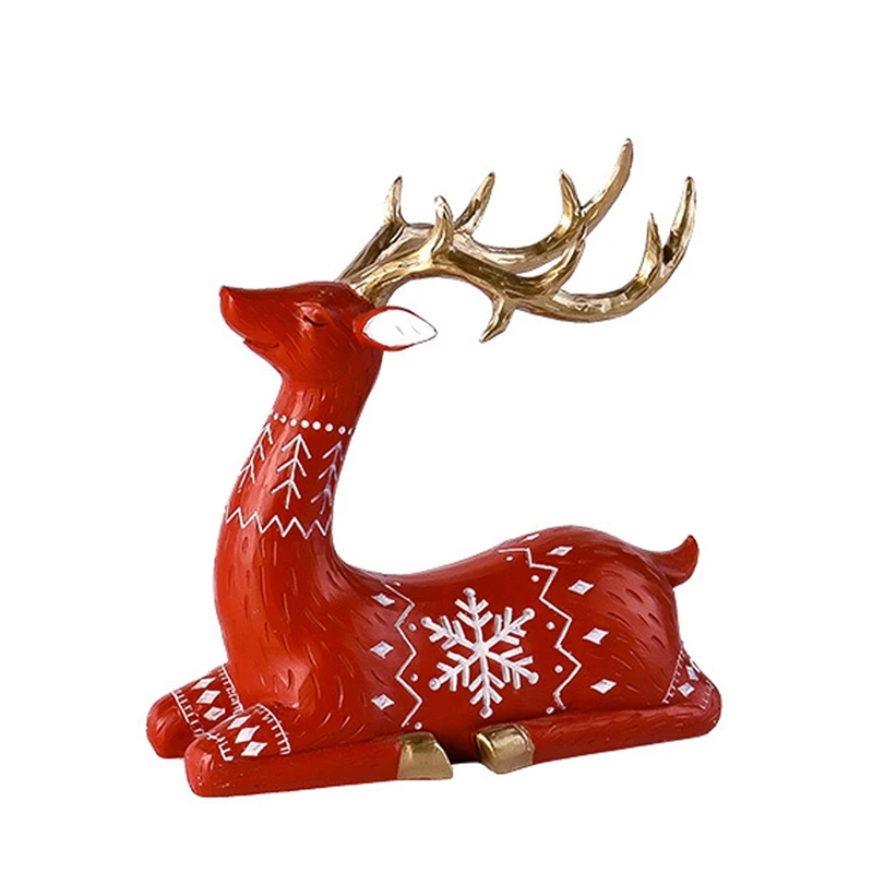 

Christmas Party Decoration Elk Red Series Living Room Christmas Decoration Crafts Ornaments Christmas Gifts