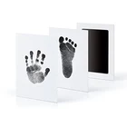 Чернильные подушечки для отпечатков рук, с детскими следами, набор нетоксичных чернильных подушечек для детского душа, подушечки для отпечатков лап, подушечки для отпечатков ног, без чернил