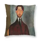 Наволочка Amedeo Modigliani с изображением знаменитого искусства, наволочка для дивана, домашний декор, наволочка для Квадратной Подушки Leopold Zborowski 40x40