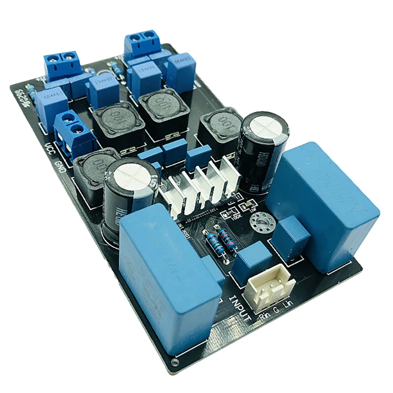 

YJ00283 электролитический конденсатор с алюминиевой крышкой Сигнальная плата TPA3116 официальная версия 50 Вт + 50 Вт DC18-24V электролитический конден...