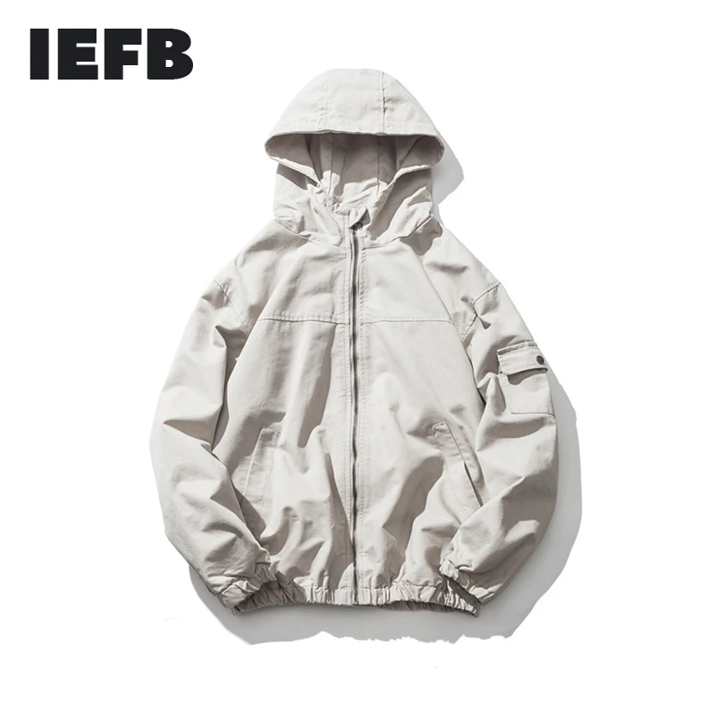 IEFB/Мужская одежда Свободное пальто тренд осени 2020 одноцветная Красивая