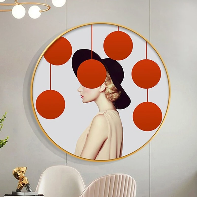 

5D Diamond Painting Quiet Beauty with Hat Cross Stitch Full Round Drill Rhinestone DIY Embroidery Home Living Room Hanging Decor