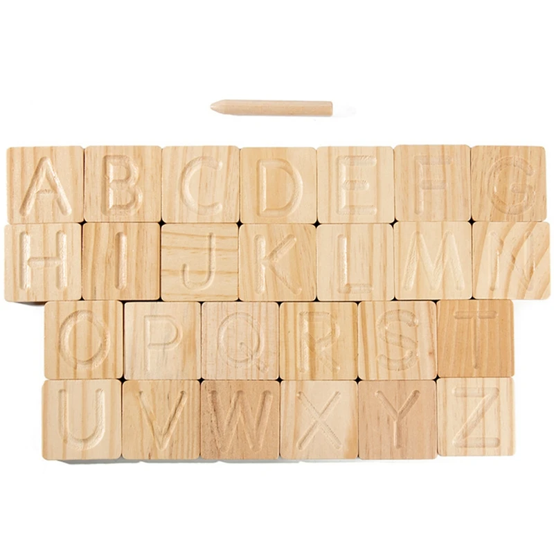 

Обучающие игрушки раннего возраста, деревянные рифленые искусственные, Английский алфавит, обучающая игрушка для детей