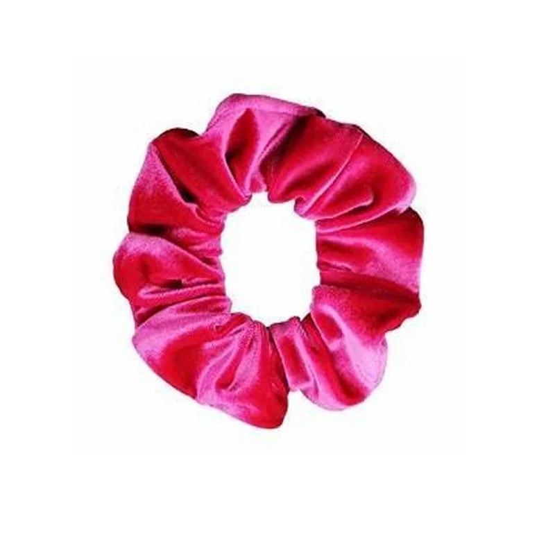 Rose Red 2 шт Твердые женские бархатные волосы кольцо женские Девушки эластичные волосы резиновые ленты аксессуары для Женский Хвостик Держатель - Окраска металла: Rose Red