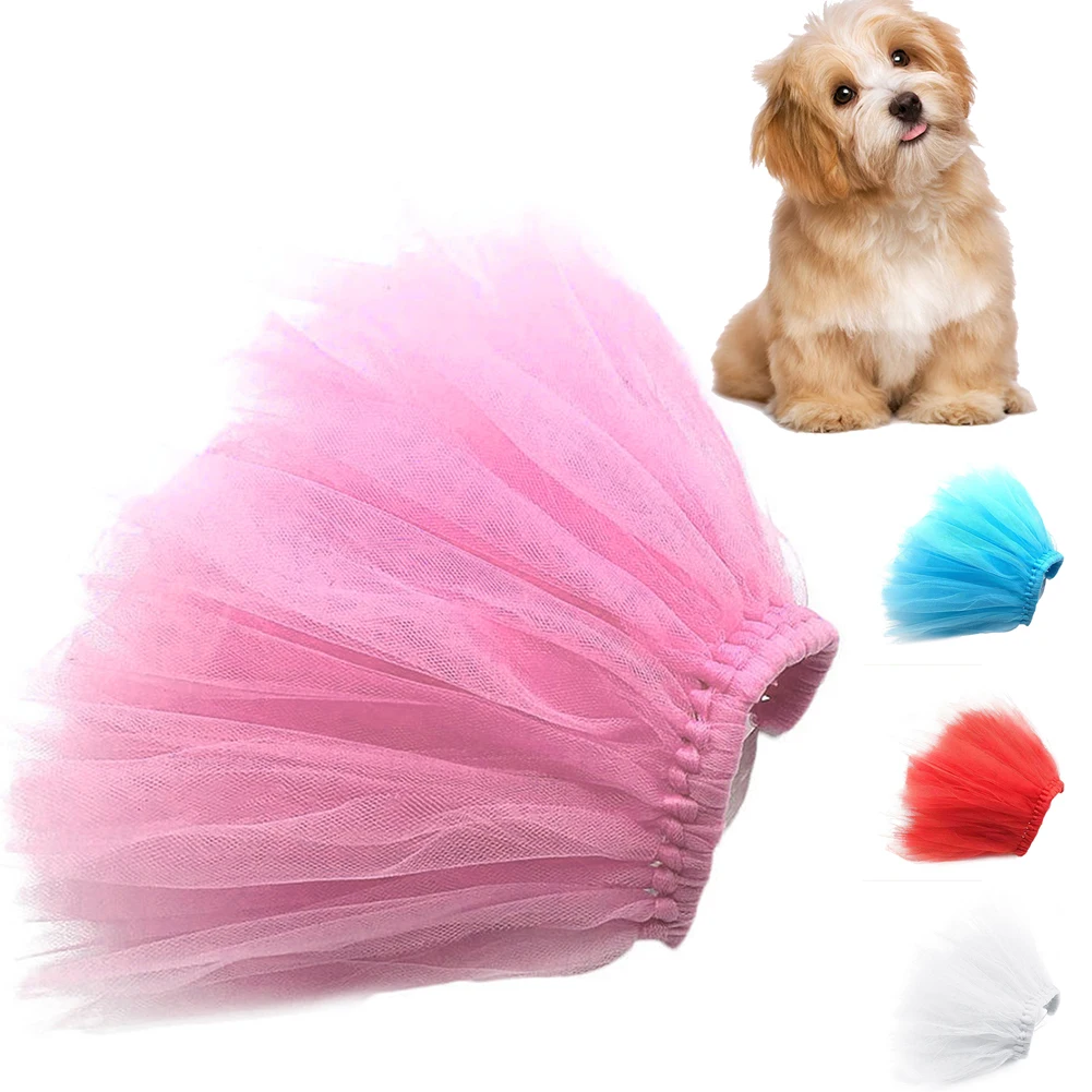 

Breathable Comfortable Cosplay Tutu Spring Soft Lovely Mesh Dogs Cats Costume Pet Skirt