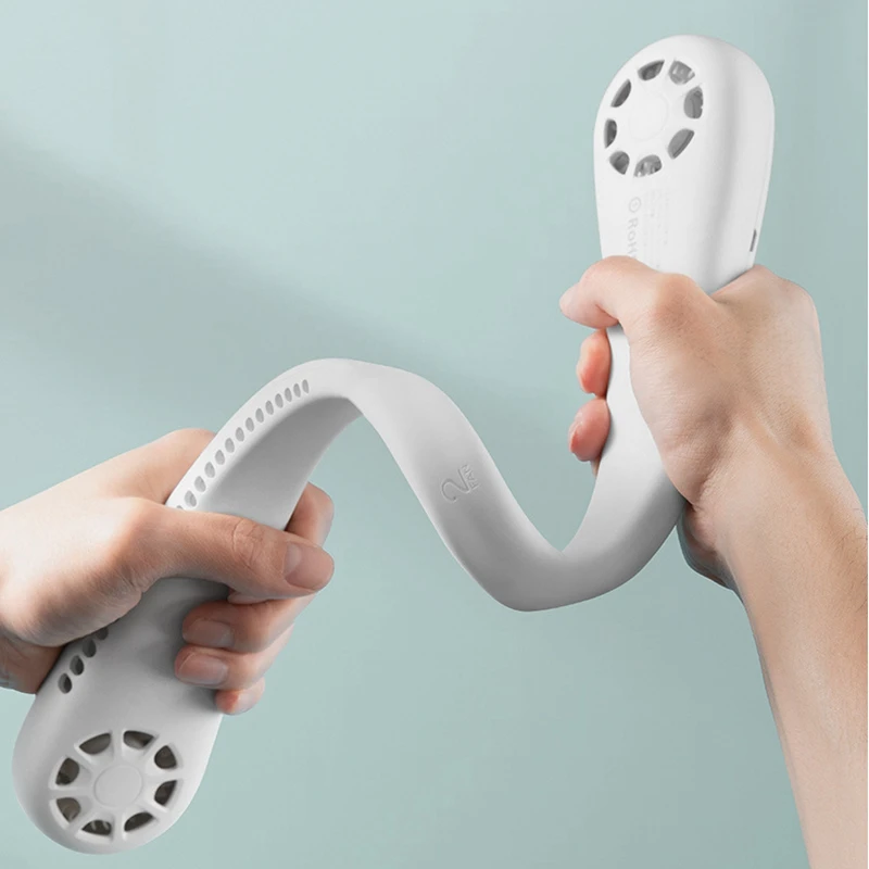 

Portable Mini Hanging Neck Fan USB Rechargeable Fan Air Cooler