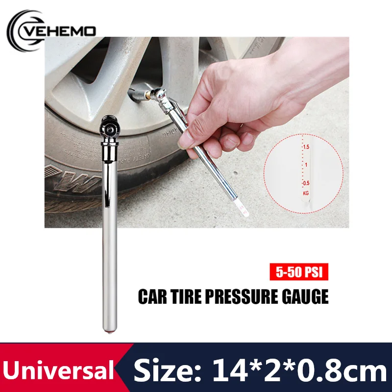 1 шт. ручка для измерения давления в шинах 5-50 фунтов на квадратный дюйм |