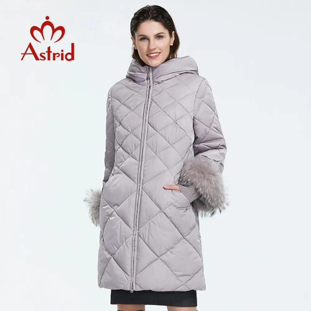 Astrid 2021 Зима Новое поступление женский пуховик с Светильник цвета верхняя одежда