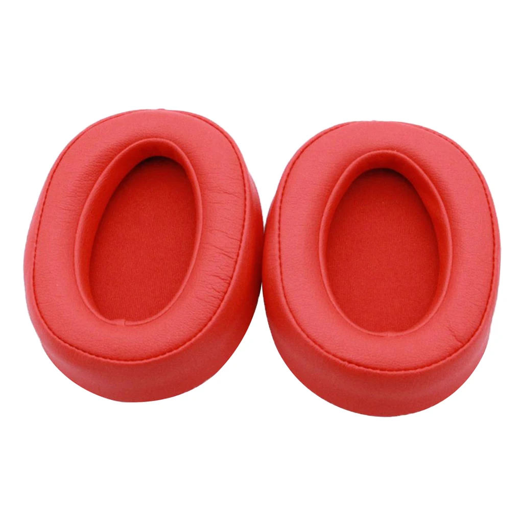 

Replacement EarPads Ear Cushions Covers For Sony MDR-100ABN /MDR-100AAP MDR-100A Headphone Red soft comfortable sponge