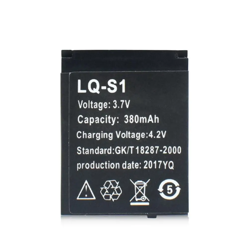 LQ S1 3 7 V 380mAh GTF батарея для умных часов прочная литиевая аккумуляторная QW09 DZ09
