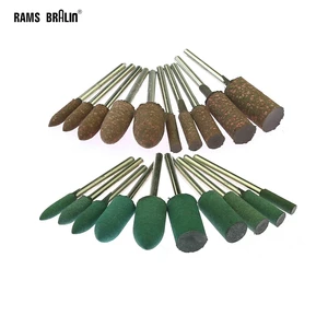 Резиновая насадка с абразивной шлифовальной головкой для полировки пресс-форм, вращающиеся электроинструменты, 10 шт., 3 мм