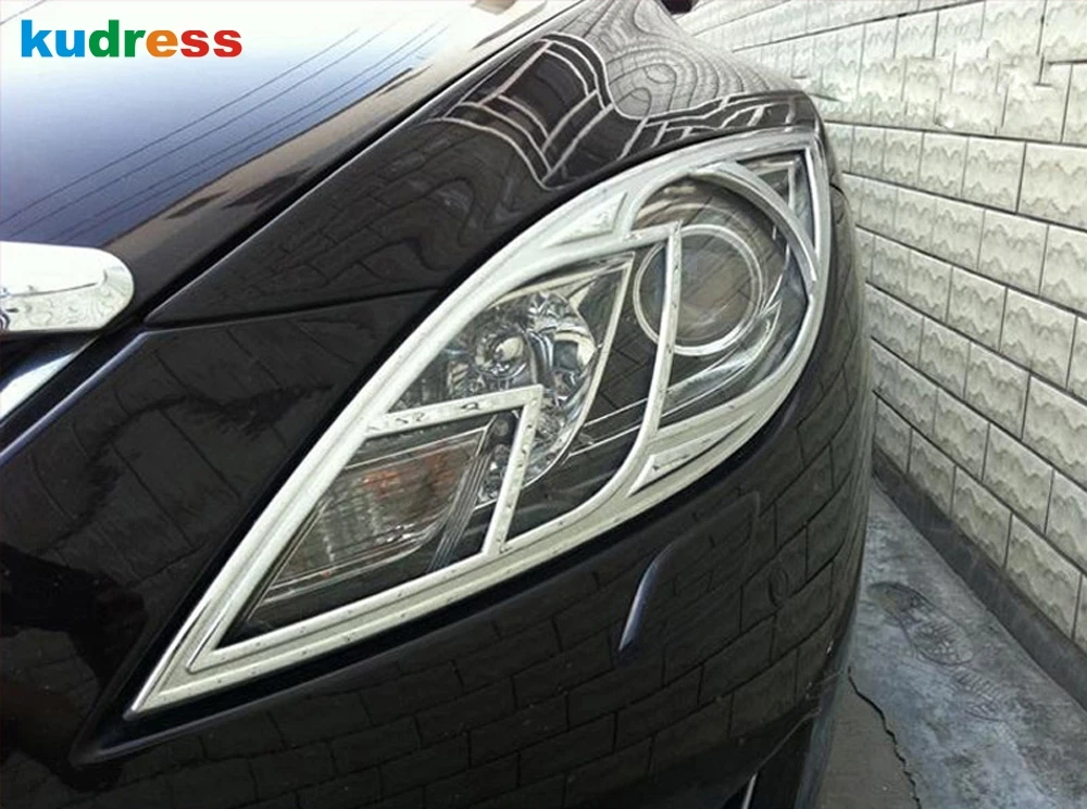 Для MAZDA 6 M6 MK2 2009 2010 2011 2012 ABS хромированная головной светильник абажур для лампы с
