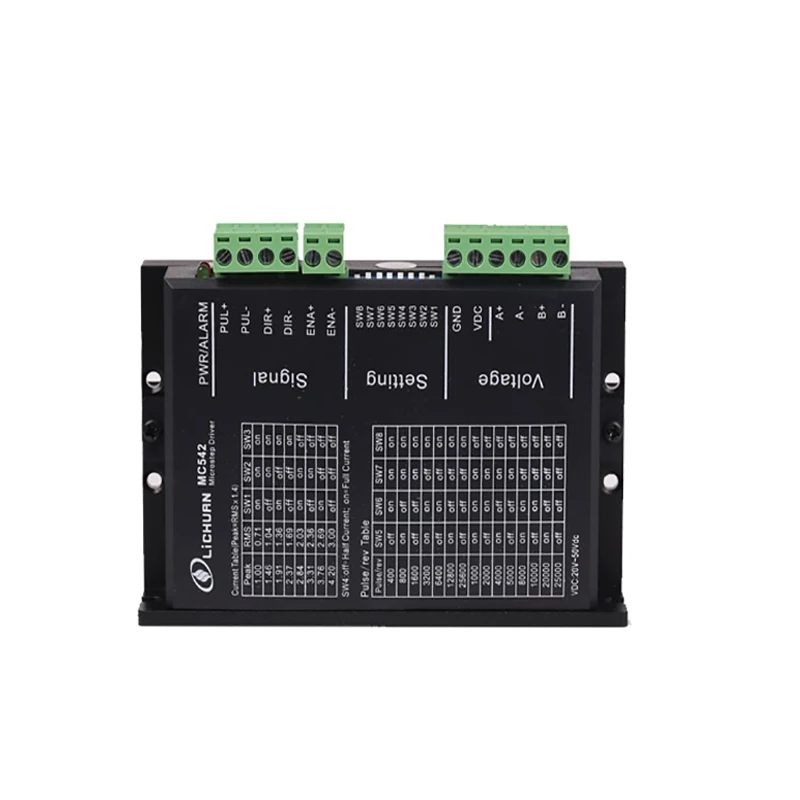 Шаговый привод Lichuan MC542 microstep nema23 4 2 А поддержка 20-50 В постоянного тока на станки