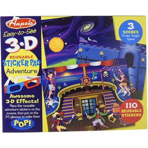 Электростатическая наклейка для детей, детский электростатический стикер, повторяющийся стикер, игрушка в подарок