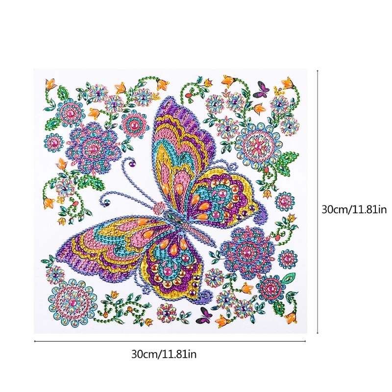 Butterfly Flower 5D DIY Special Diamond Painting Embroidery Rhinestone Crystal Cross Stitch Needlework Craft Kit Home Decoration | Дом и сад