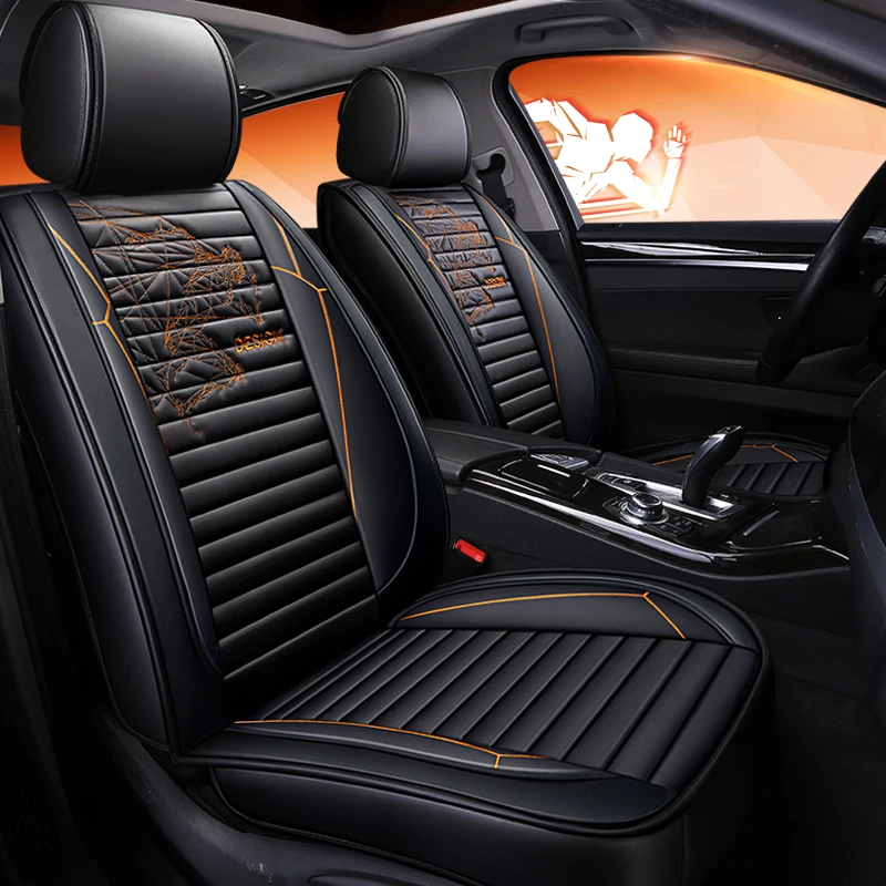 Чехлы для автокресел из эко-кожи с полным покрытием чехлы автомобильных сидений