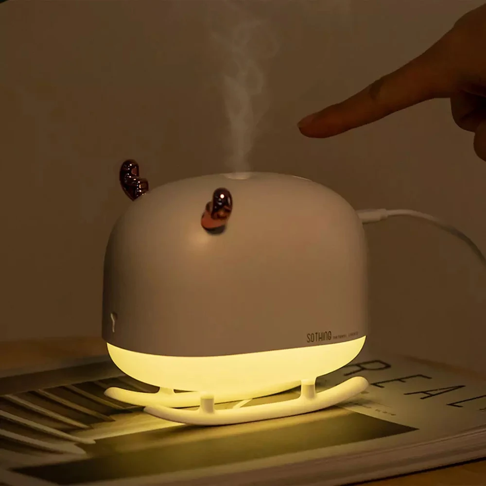 

Xiaomi Mijia SOTHING Ultrasonic Air Humidifier Aroma Aromatherapy Diffuser Night Light Lamp USB Powered Auto Off Cute Deer