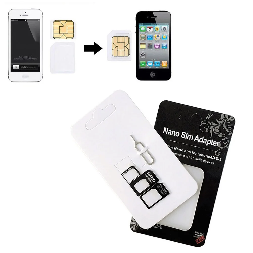 Набор адаптеров Nano Micro Mini standard для sim-карты 10 комплектов |