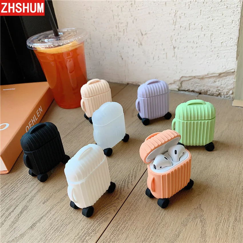 Мягкая силиконовая походная Коробка Чехол для AirPods кожаный наушник 360 Полное покрытие для Apple AirPods 1 2 корпус Air Pods зарядный дом