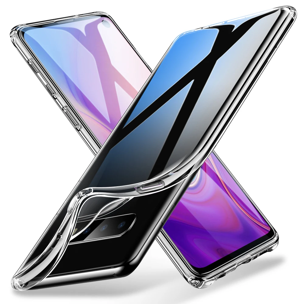 ESR роскошный мягкий ТПУ чехол для samsung Galaxy S10 Ультратонкий Прозрачный чехол для samsung S10e бампер чехол для S10 Plus - Цвет: Transparent