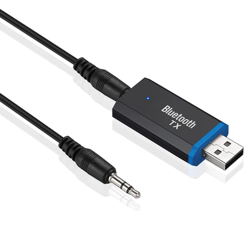 

Bluetooth 5.0 Audio Receiver Transmitter USB Mini 3.5mm Jack AUX Stereo Wireless Adapter for TV Car PC Headphones