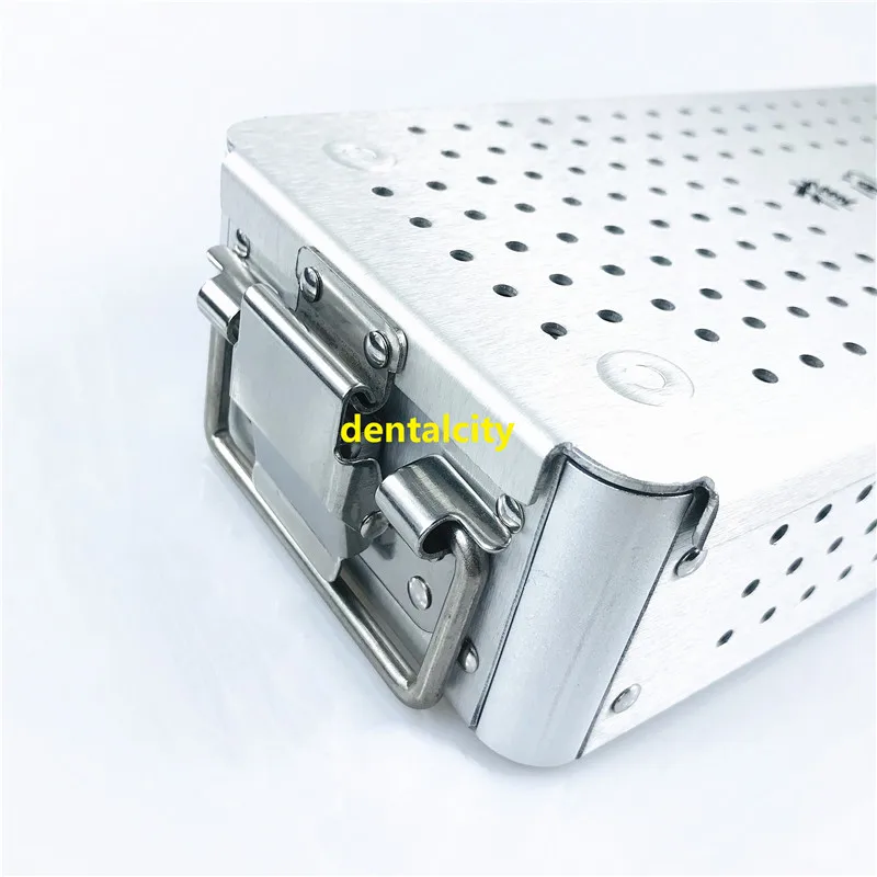 

Aluminium Alloy sterilization tray case for Intervertebral endoscopy Cassette dental Disinfection box