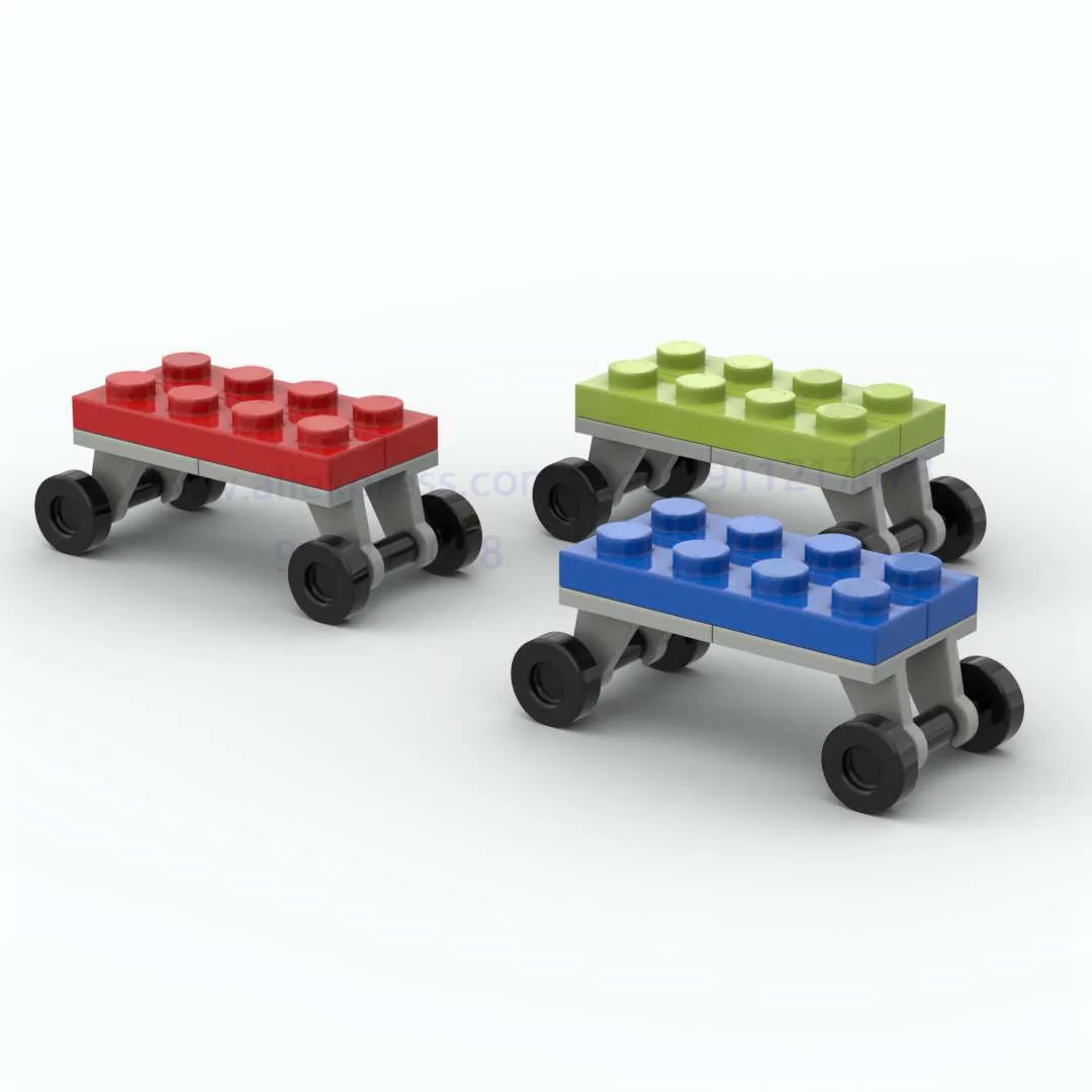 

5set Building Block Assembles Particles Trolley Base for moc Bricks Cars Educational Creative Children Christmas Toys new