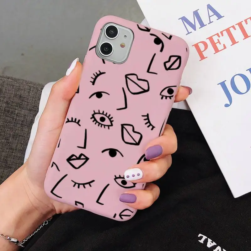 

Lucky Eye Evil Eye Line Print Phone Case for iphone 13 11 12 mini pro max 7 8 plus 6 6s x xs max xr coque