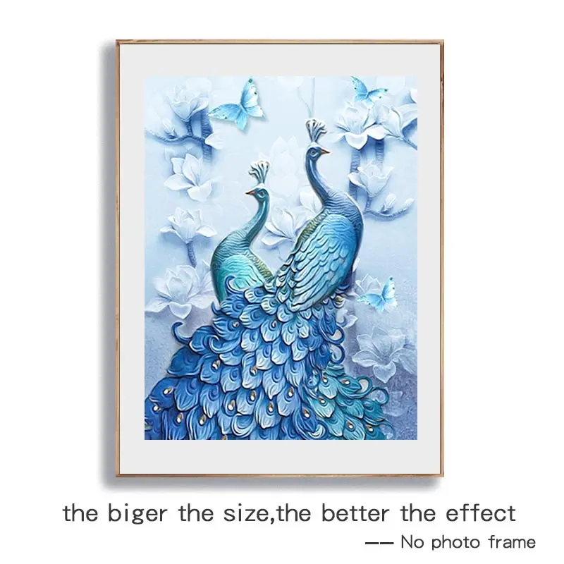 

5D diy Diamond Painting Peacock Special Shaped Diamond Cross stitch Mosaic Mural Rhinestone Embroidery Home Decoration gift