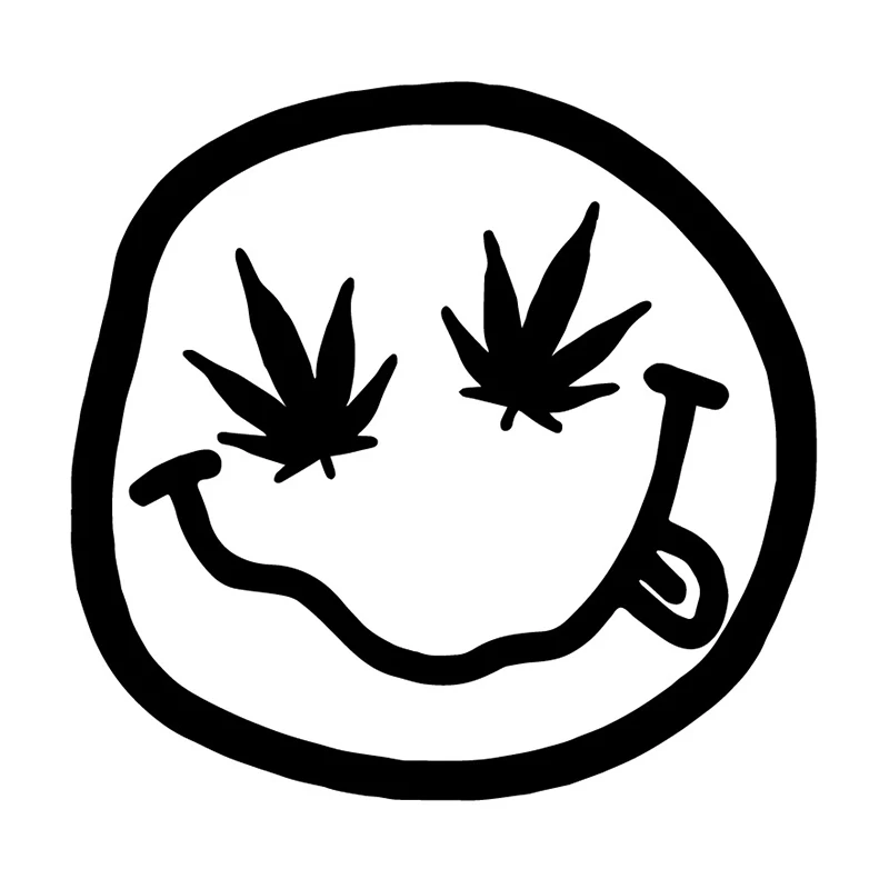 

Автомобильная наклейка креативное искусство улыбка автомобиль окно сапоги декоративная наклейка 15,9x15,3 см