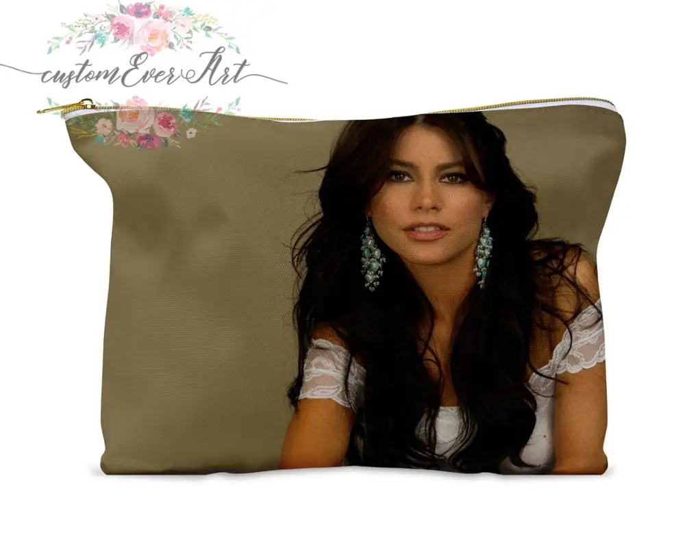 

Sofia Vergara cosmetic bag personalized small makeup bag funny makeup organizer toiletry bag zipper pouch