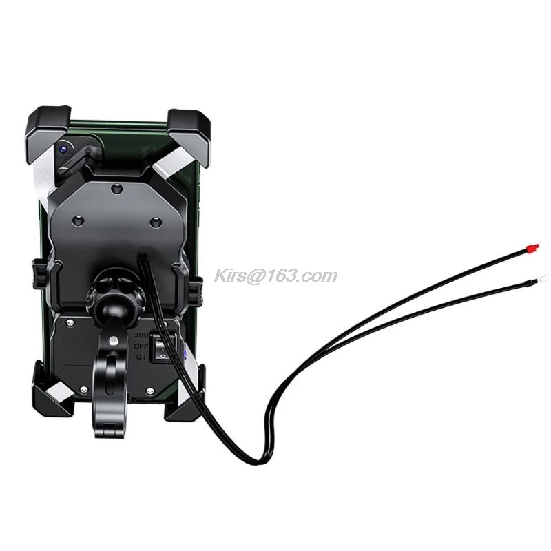 waterproof universal 12v motorcycle mobile phone mount motorbike holder stand with qc3 0 quick charge 3 0 usb charger free global shipping