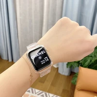 resin watch strap for apple watch band series 6 se 54321transparent for iwatch bracelet 38mm 40mm 42mm 44mm bracelet accessories
