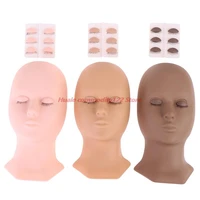 mannequin training head for eyelash extension make up practice a box of eyes