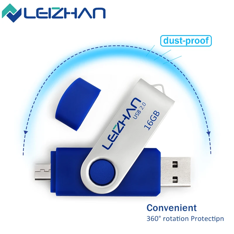 Leizhan OTG USB флэш накопитель 2 0 Android телефон Memory Stick для samsung S7 S6 S5 S4 S3 Micro usb флеш