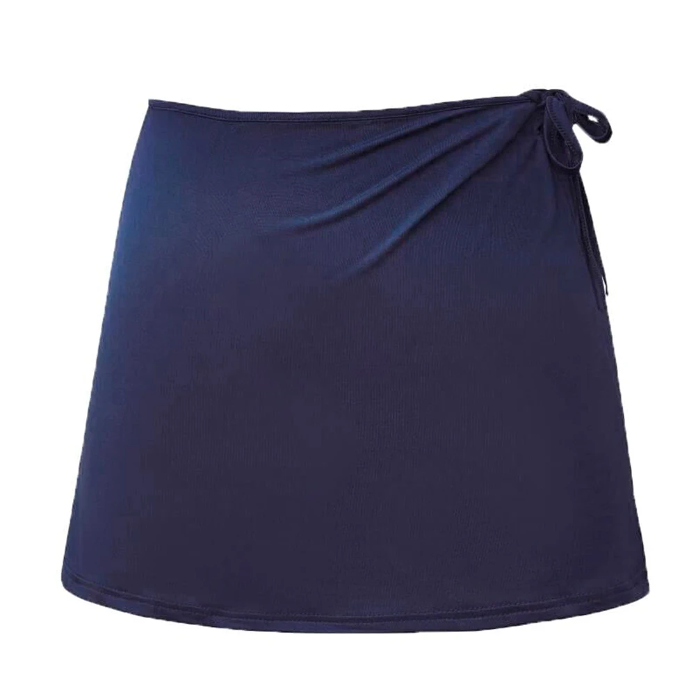 

Summer Solid Casual Fashion Bikini Holiday Women Skirt Loose Cover Up Swimming Beach Sarong Wrap Short