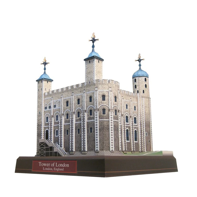 

3D puzzle paper building model toy world's great architecture tower of London England UK United Kingdom famous build hand work