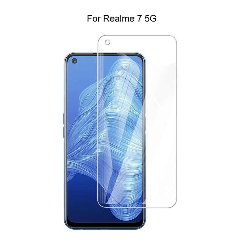 

Защитное закаленное стекло для экрана Realme 7 5G, твердость 9H, 2,5D, 0,26 мм