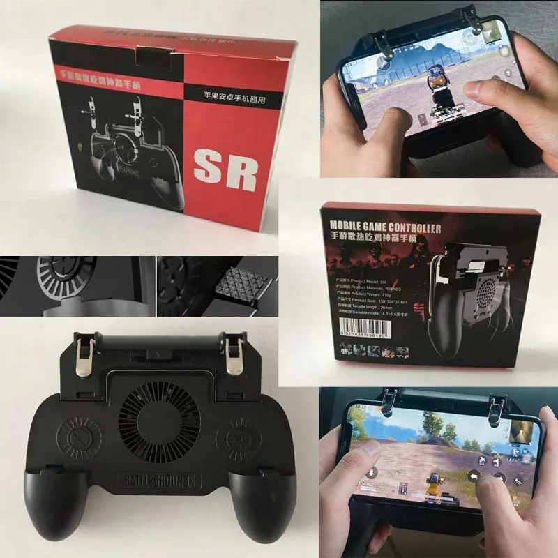 Контроллер джойстика Pubg геймпад кулер для телефона power Bank Free Fire Trigger Pugb мобильный