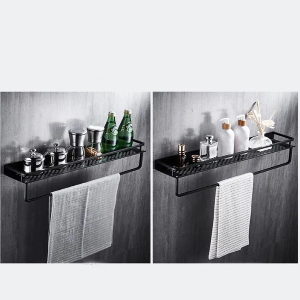 Полка для ванной из нержавеющей стали зубная щетка шампунь полотенец держатель