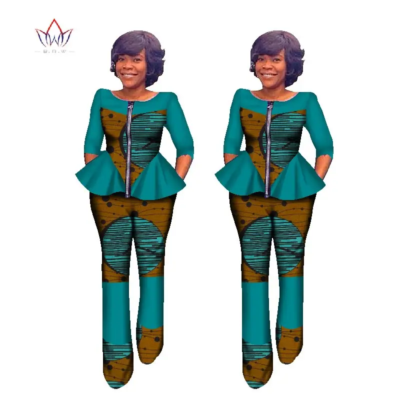 Осенний женский костюм в африканском стиле с принтом большой размер комплект из 2